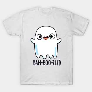 Bam-boo-zled Cute Halloween Confused Ghost Pun T-Shirt